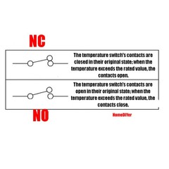 NO/NC 40℃~150 ℃ KSD9700 Metal Temperature Switch Thermostat Thermal Protectors