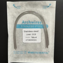 50 Packs Dental Orthodontic Stainless Steel Arch Wire Round Natural Form