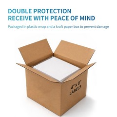9527 Product Fanfold 4 x 6 Direct Thermal Labels 1 Stacks | 500 Labels, White