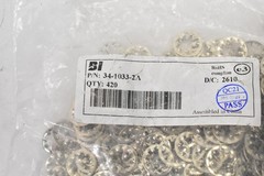 BI Technologies 34-1033-2A Zinc Plated Lock Washer Internal Tooth 420 Piece