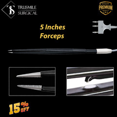 Tebbetts Hand-Activated Monopolar Insulated Forceps Smooth Jaws w/ Cord All