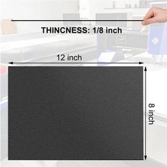 Pack of 2 ABS Plastic Sheet, Black Plastic Sheet 8″ x 12″ x 1/8″ Thick (3mm)