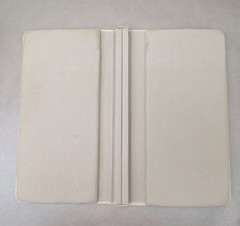 Jewelry Countertop Presentation Pad Chrome Platinum & Novasuede Light Grey
