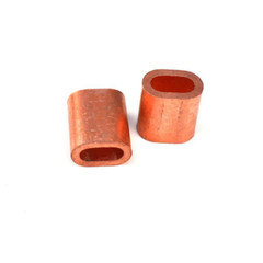 Stainless Steel Wire Rope Ferrule, 304 Stainless Steel / Copper , For Crimping