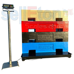 SellEton SL-700-4×4 Industrial Floor Scale 48″ x 48″ Warehouse Pallet 5000 lbs