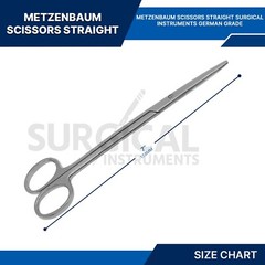 10 Pcs Metzenbaum Scissors 7″ Straight Surgical Stainless Steel German Grade