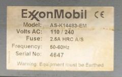 Exxon Mobil AS-K14483EM Scrapedown Analyzer 8271