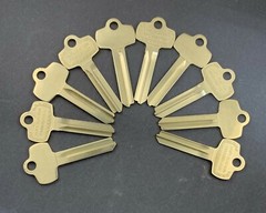 Lots of Nickel Silver A1114A 1A1A1 Type Key Blanks for Best A Keyway::