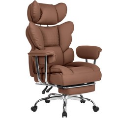 Big and Tall Ergonomic Office Chair,Scratch-Resistant PU Leather Executive Chair