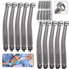 4 Hole Dental High Speed Handpiece Large Head Single Water Spray Air Turbine 10
