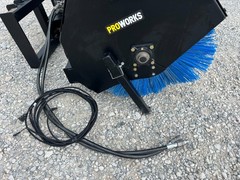 PROWORKS 72″ Hydraulic Angle Broom Skid Steer Attachment Half Poly Wire Brush