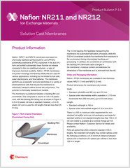 Authentic Nafion 211 proton ion exchange membrane for Electrolysis and Fuel Cell