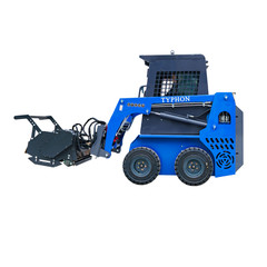 New TYPHON STOMP X1300 & STOMP 509 Mini Skid Steer Forestry Mulcher Attachment