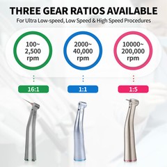 US Dental Brushless LED Electric Micro Motor 1:1/1:5 Increasing Dental Handpiece