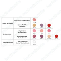 Gingiva Resin Dental Beautiful Gum Composite Highly 3D Aesthetic Adhesive Kit