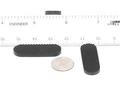 1/2″ x 1-1/2″ Peel & Stick Oval Rubber Feet Waffle Grip Audio Repair Pads