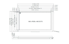 7 inch HMI Intelligent Smart UART SPI Touch 800×480 TFT LCD Display