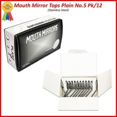 12Pcs Dental Premium Mouth Mirror heads Size #5 Mirrors Dentistry Instruments