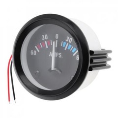Ammeter Gauge, 12V Universal 52m/2in 60-0-60 Vehicle AMP Ampere Meter