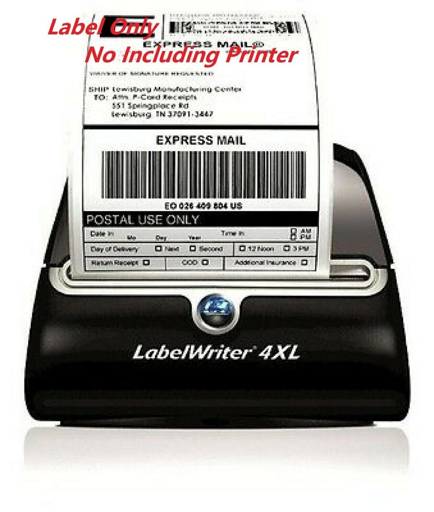 20 Rolls 4400 labels 4×6 Thermal Shipping Label 220/Roll fit Dymo 4XL 1744907