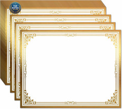 Professional Certificate Paper 8.5 X 11 for Printing, Diploma Paper, Award Certi