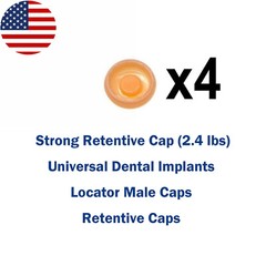 US Universal Dental 2.4 lbs Overdenture Implant Retention Caps Locator Core Tool