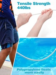 49.2FT Floating Safety Rope for Kayak Inflatable Boat Swimming Rescue