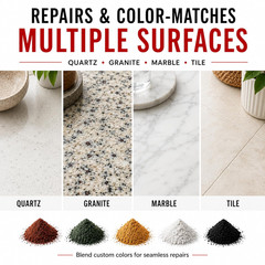 II29 Complete 4 Oz. Stone Kit – Chips, Cracks, Rebuilds. Ez-Tint 5-Pack