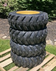 4 NEW 10-16.5 Skid Steer Tires/Wheels/Rims for Caterpillar 216-226 – CAT 10X16.5