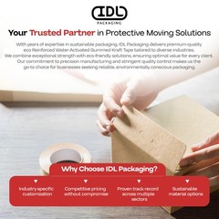 IDL Packaging 2.75 x 450′ Water-Activated (Gummed) Tape (Pack of 8 Rolls) – Stro