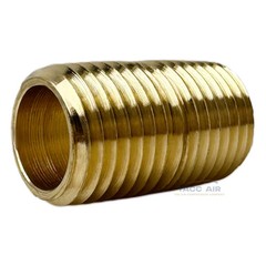 4 Pack Brass Close Pipe Nipple Fitting 1/4″ MNPT x 1/4″ NPT Male Adapter