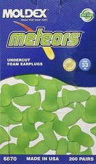 Moldex 6870 Meteors Earplugs Green Uncorded NRR33 Pairs