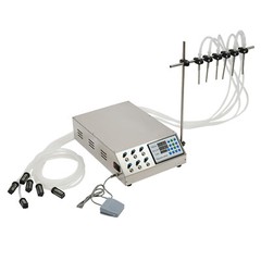 5L 6 Head Semi-automatic Liquid Filling Machine Electric Bottle Filler Stainless