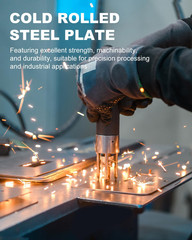 4 Pcs 16 Gauge Steel Sheets Metal Cold Rolled Steel Plate, 12″ X 4″ Weldable Met