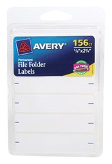 Avery 6141 Permanent Handwrite File Folder Labels 2-3/4 x 0.62 in. (Pack of 6)