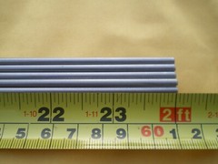 1 PCS. STAINLESS STEEL ROUND ROD 302, 5/32″ (.156″) (4MM.) X 24″ LONG