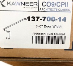 Kawneer Push Pull Set – Clear Anodized Finish