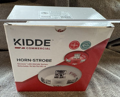Kidde EGCAVWF Ceiling Horn Strobe 15-115cd WHITE “FIRE” Marking New in Box
