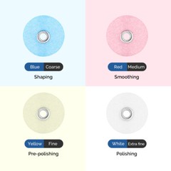 AZDENT Dental finishing and polishing CA 2.35mm Discs Coarse Medium Fine mandrel