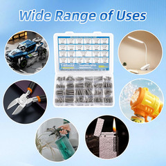 380PCS Stainless Steel Compression Springs Kit 23 Sizes Small Repair DIY Set