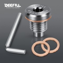 Magnetic Stainless Steel Crankcase Engine Oil Drain Plug with Copper Washer Fit
