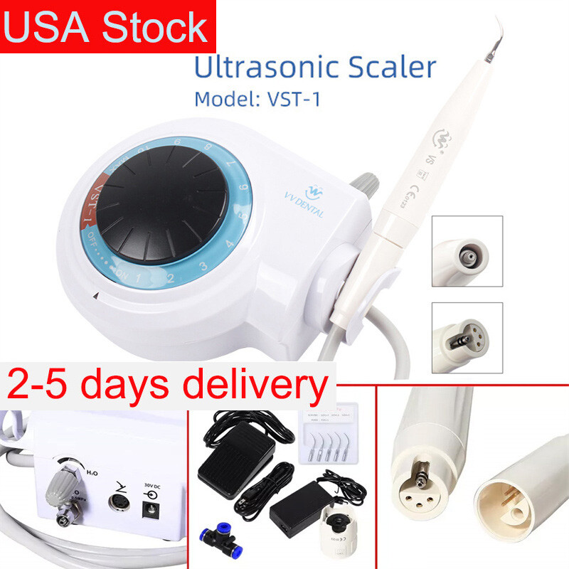VVDental Dental Ultrasonic Piezo Scaler w/ Handpiece 5*Tips fit SATELEC Cavitron