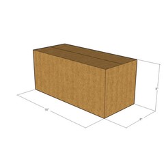 75 18x8x8 Kraft Brown Corrugated Shipping Boxes 32 ECT Single-Wall New