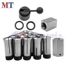 1/8-1 Inch 5C Fractional Collet Set 15 Pack with 5 Collet Blocks for Lathe