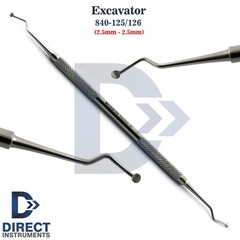 Set of 3 Dental Spoon Excavators Restorative Cavity Decay Removal Double Ended