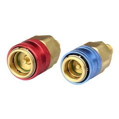 A/C R134a Quick Coupler Adapter Car High & Low Side HVAC SAE Male Flare Fitting