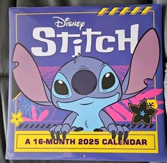 Disney Stitch 2025 12 x 12 Wall Calendar By Dateworks 16-Month NEW