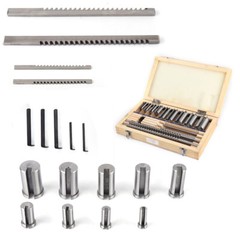18 * HSS Keyway Broach Set Inch Size Broaches Bushings Shim CNC Metalworking Set