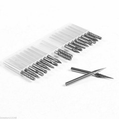 20 Pcs/set Dental Tungsten Carbide Cutter Rotary For Dremel 3*3mm Tool Drill Bit
