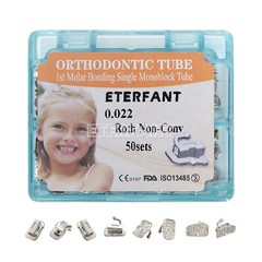 ETERFANT Dental Ortho Buccal Tubes Monoblock 1st Molar Roth 022 018 Bondable